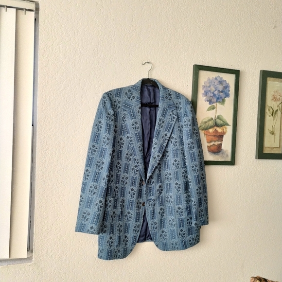 Men's Vintage Pattern Jacket Blazer - Picture 6 of 6